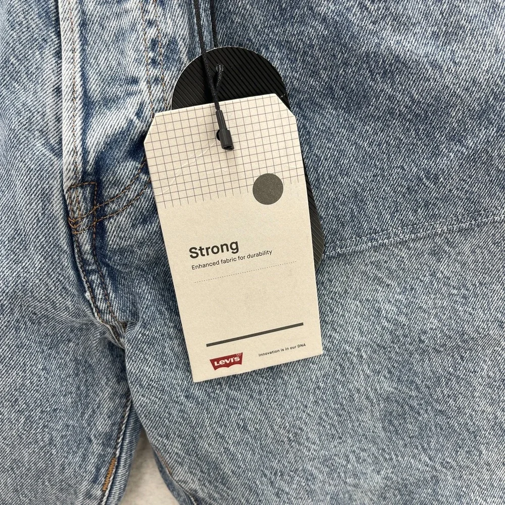 Levis 501 Jeans Mens 28x32 Blue Original Button Fly Patched Grunge Skater Y2K